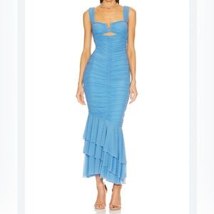 Michael Costello x REVOLVE Hilary Gown in pale blue size S